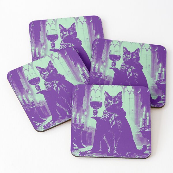 Item preview, Tomcat With A Glass Of Wine In Chateau designed and sold by e-camelleone.