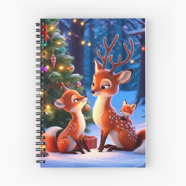 Item preview, Winter Hugs – Deer Family by the Christmas Tree designed and sold by AmetistLight.
