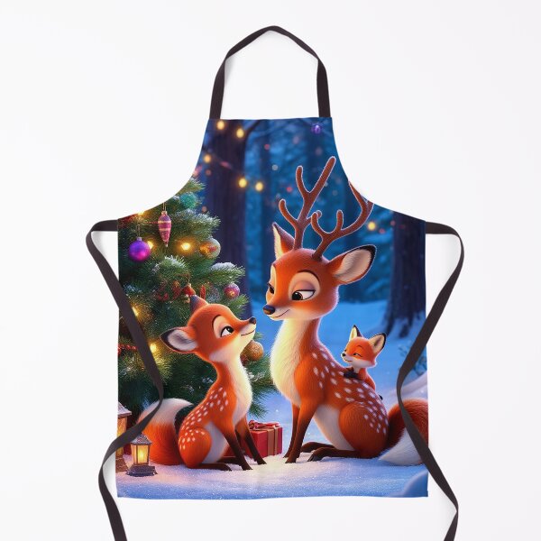 Item preview, Winter Hugs – Deer Family by the Christmas Tree designed and sold by AmetistLight.