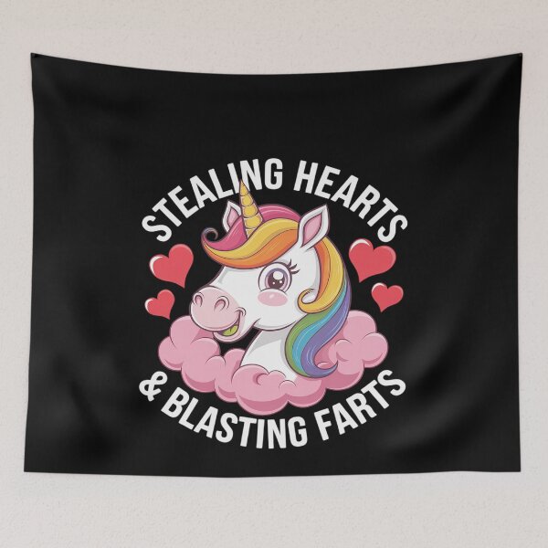 Item preview, Stealing Hearts And Blasting Farts Fantasy Unicorn Gag designed and sold by MonsterBuddiess.