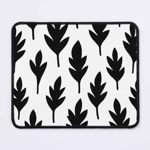 Item preview, Black leaves on a white background designed and sold by Alex  Blud.