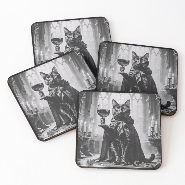 Item preview, Tomcat With A Glass Of Wine In Chateau designed and sold by e-camelleone.