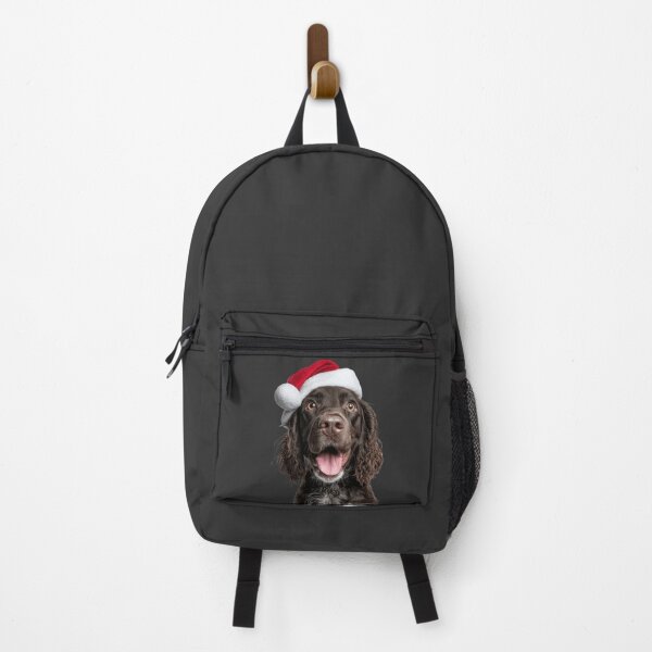 Item preview, Cute Field Spaniel Christmas Art — Field Spaniel Wearing Santa Hat designed and sold by LazyOwlStore.
