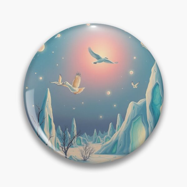 Item preview, Surreal Winter Dreamscape - Cosmic Lights & Fantasy Vibes designed and sold by FotoworldEdel.
