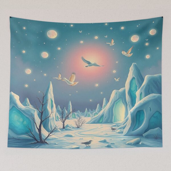 Item preview, Surreal Winter Dreamscape - Cosmic Lights & Fantasy Vibes designed and sold by FotoworldEdel.