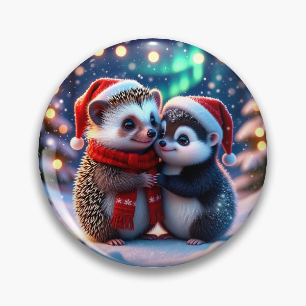 Item preview, Winter Hugs – Hedgehogs in Christmas Magic designed and sold by AmetistLight.