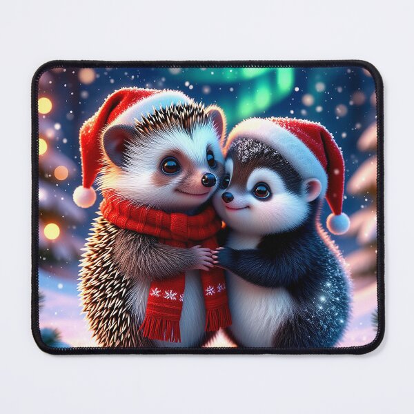 Item preview, Winter Hugs – Hedgehogs in Christmas Magic designed and sold by AmetistLight.