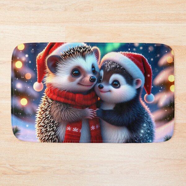 Item preview, Winter Hugs – Hedgehogs in Christmas Magic designed and sold by AmetistLight.