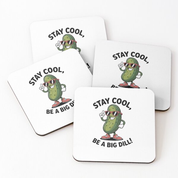 Item preview, Pickle Label Funny Pickle "Stay cool, be a big dill" designed and sold by sz0g0.