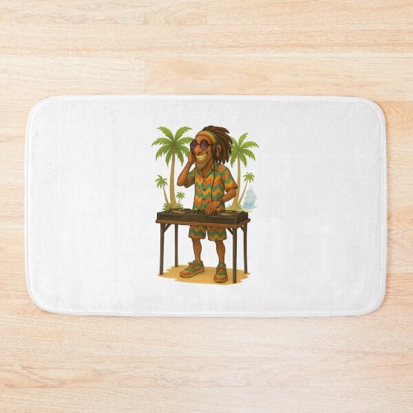 Item preview, Rasta Beach DJ – Colorful Reggae Vibes designed and sold by Les-Ink-Studio.