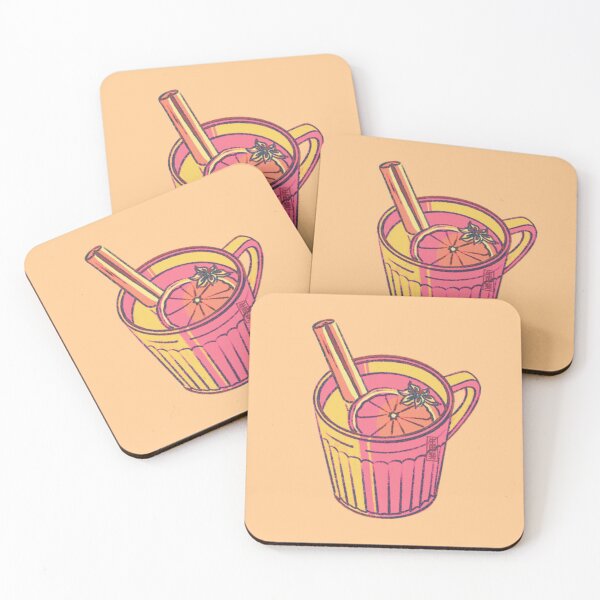Item preview, Festive cozy orange mulled wine designed and sold by kawaicherrypi.
