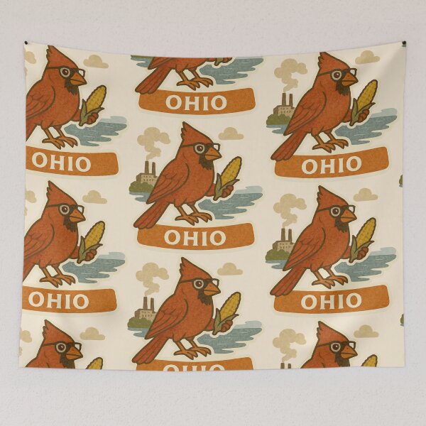 Item preview, Ohio Cardinal – Midwest Charm  designed and sold by Tiny Joy World.