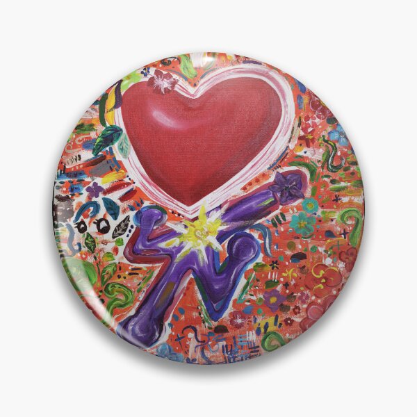 Item preview, Colorful Keith Haring-inspired Original Character Illustrative Painting designed and sold by dasombae .