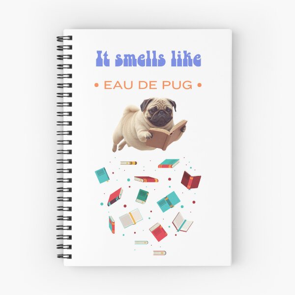 Item preview, Reading Pug Gift for Pug Lovers Reading Lover "IT smells like EAU DE PUG" designed and sold by sz0g0.