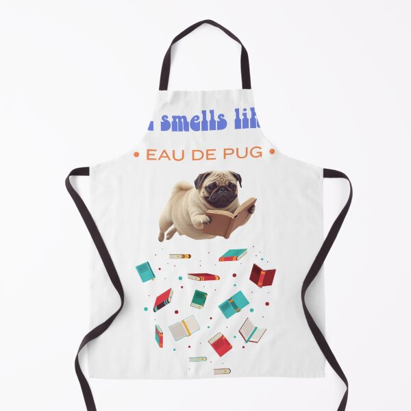 Item preview, Reading Pug Gift for Pug Lovers Reading Lover "IT smells like EAU DE PUG" designed and sold by sz0g0.