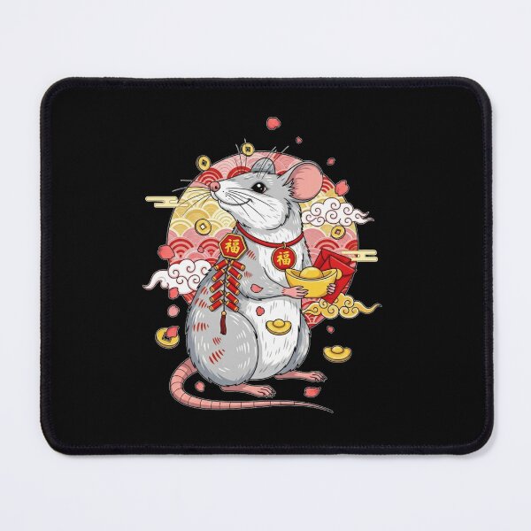 Item preview, Golden Rat New Year Blessing designed and sold by ZodiacWonders.