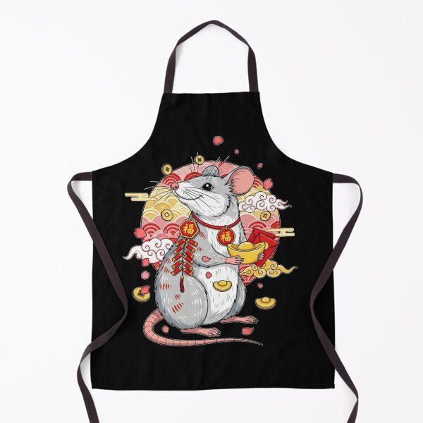 Item preview, Golden Rat New Year Blessing designed and sold by ZodiacWonders.