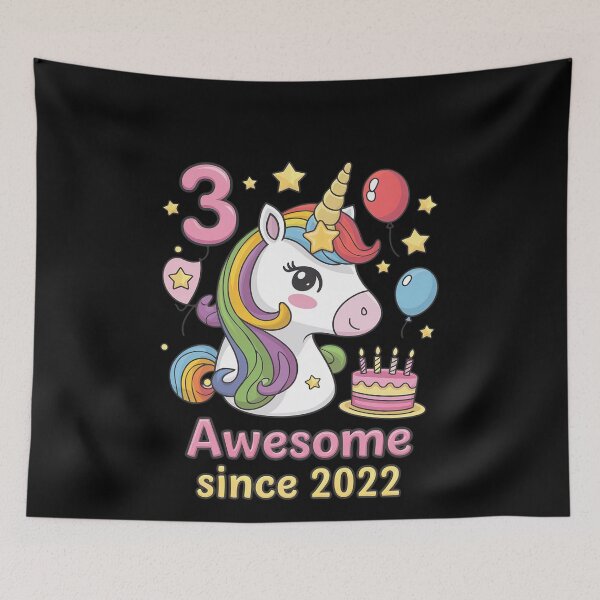 Item preview, Unicorn 3rd Birthday 3 Year Old Unicorn Party Girls Outfit 3 designed and sold by MonsterBuddiess.
