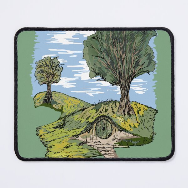 Item preview, The Shire Bag End Drawing Green designed and sold by Jamie Collins.
