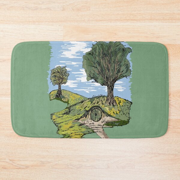 Item preview, The Shire Bag End Drawing Green designed and sold by Jamie Collins.