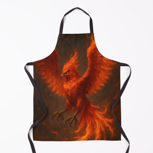 Item preview, Fiery Phoenix Digital Painting Mythical Bird designed and sold by PandaTShirtShop.