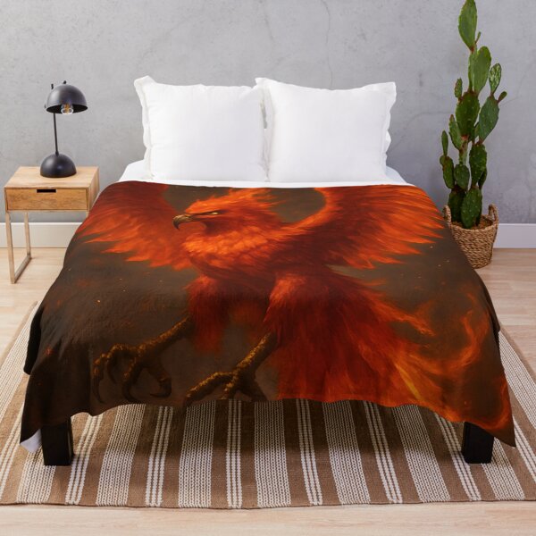 Item preview, Fiery Phoenix Digital Painting Mythical Bird designed and sold by PandaTShirtShop.