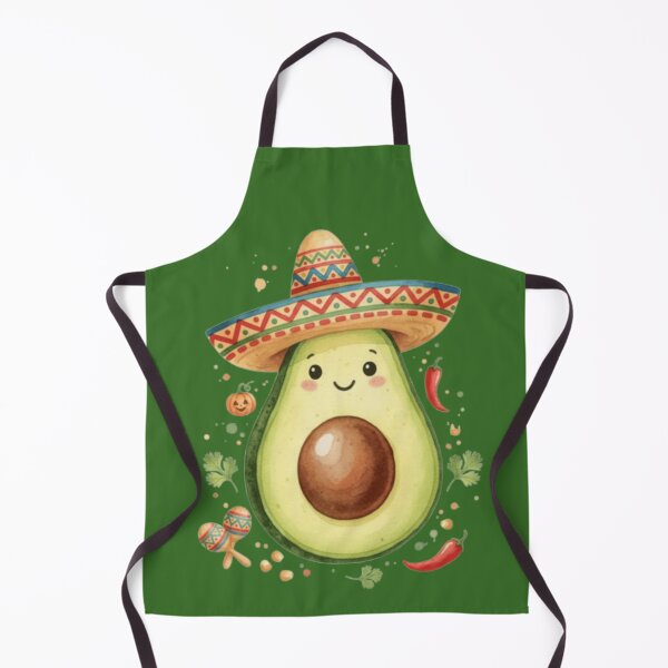 Item preview, Holy Guacamole! Cute Avocado with Sombrero designed and sold by Syrupulse.