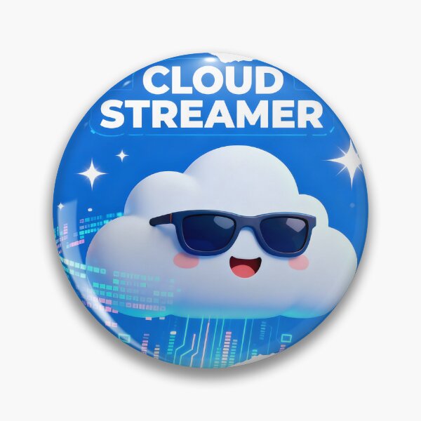 Item preview, Cloud Streamer by Modern Mojo | Cute Tech Cloud with Sunglasses | Streaming & Gamer Art designed and sold by Modern-Mojo.