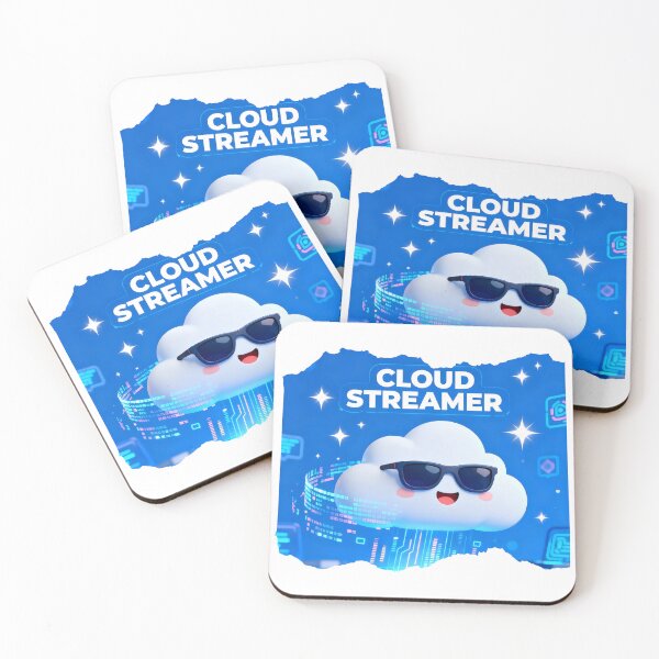 Item preview, Cloud Streamer by Modern Mojo | Cute Tech Cloud with Sunglasses | Streaming & Gamer Art designed and sold by Modern-Mojo.
