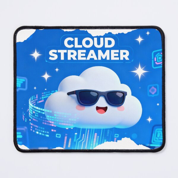 Item preview, Cloud Streamer by Modern Mojo | Cute Tech Cloud with Sunglasses | Streaming & Gamer Art designed and sold by Modern-Mojo.