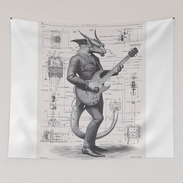 Item preview, DRAGON ELECTRIC GUITARIST .1 designed and sold by lautir.