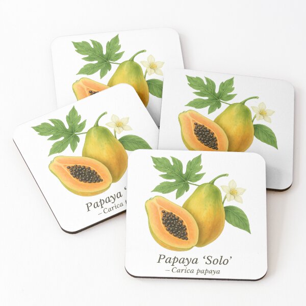 Item preview, Papaya ‘Solo’ – Tropical Orange Fruit Illustration designed and sold by BloomKind.