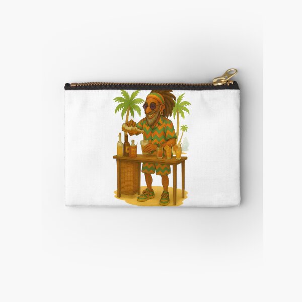 Item preview, Rasta Beach Bartender – Tropical Cocktail Vibes designed and sold by Les-Ink-Studio.