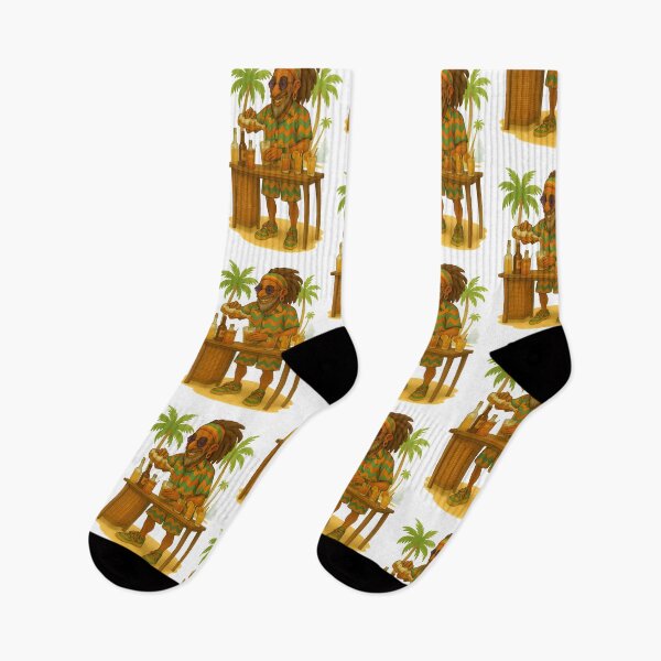 Item preview, Rasta Beach Bartender – Tropical Cocktail Vibes designed and sold by Les-Ink-Studio.