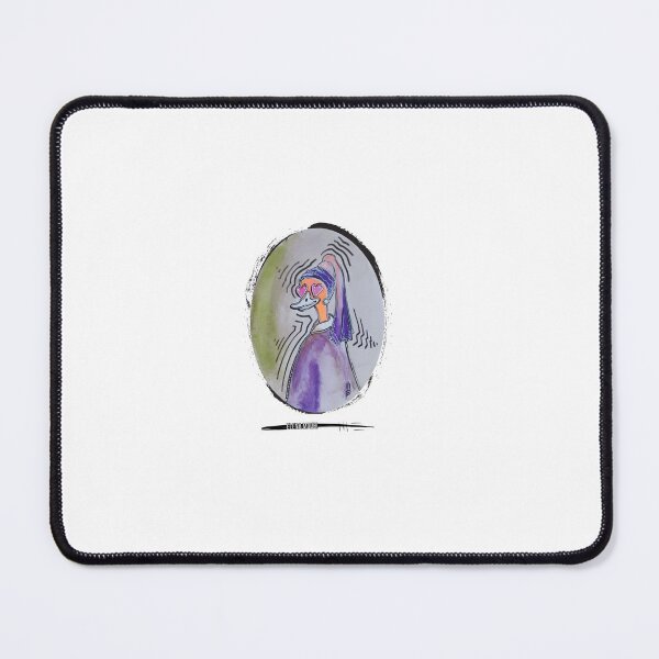 Item preview, Lo struzzo interpreta La ragazza con l'orecchino di perla, di Jan Vermeer designed and sold by ElenaMauriArt.