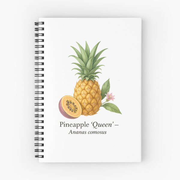 Item preview, Pineapple ‘Queen’ – Golden Tropical Fruit Illustration designed and sold by BloomKind.