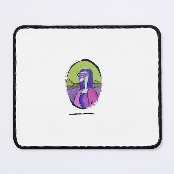 Item preview, Lo struzzo interpreta La Monna Lisa di Leonardo da Vinci designed and sold by ElenaMauriArt.