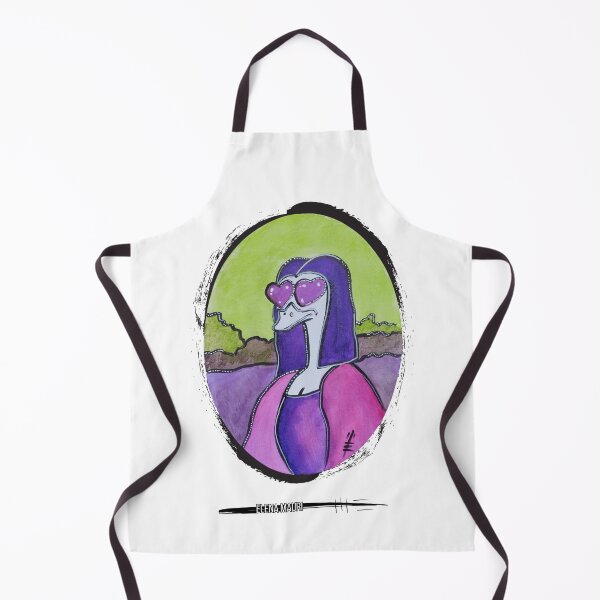 Item preview, Lo struzzo interpreta La Monna Lisa di Leonardo da Vinci designed and sold by ElenaMauriArt.