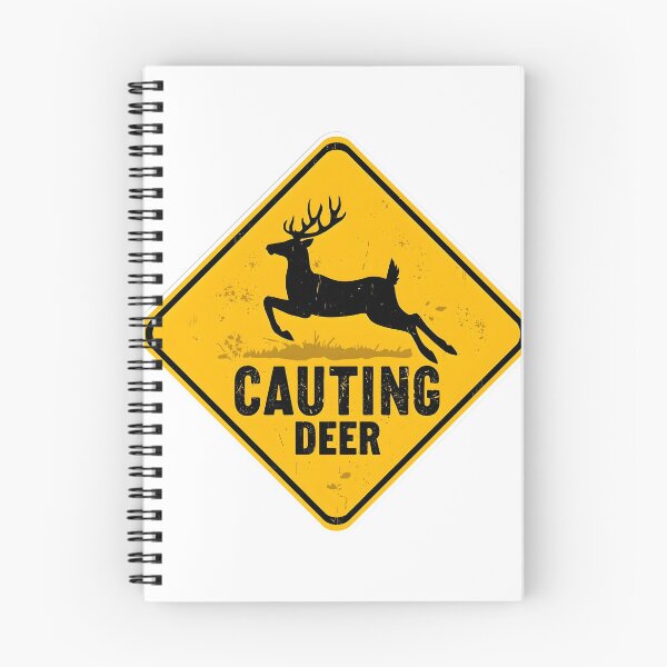 Item preview, Suicidal Deer Funny Warning Sign designed and sold by xMErCUrY03x.