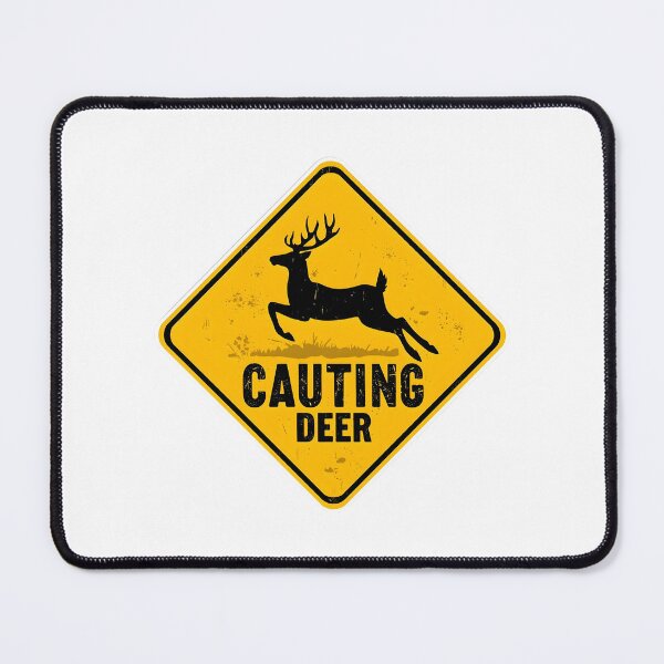 Item preview, Suicidal Deer Funny Warning Sign designed and sold by xMErCUrY03x.