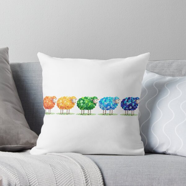 Item preview, Full Spectrum Rainbow Sheep Line Yorkshire Artist designed and sold by Created by Camilla.