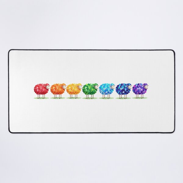Item preview, Full Spectrum Rainbow Sheep Line Yorkshire Artist designed and sold by Created by Camilla.