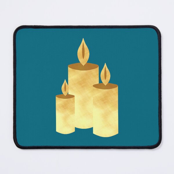 Item preview, Golden Candles on blue - Calm, Sensory-Friendly designed and sold by CreaTwinkles.