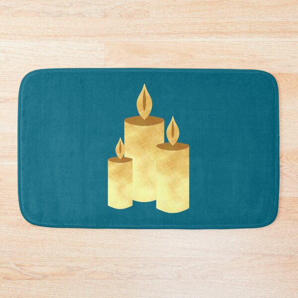Item preview, Golden Candles on blue - Calm, Sensory-Friendly designed and sold by CreaTwinkles.