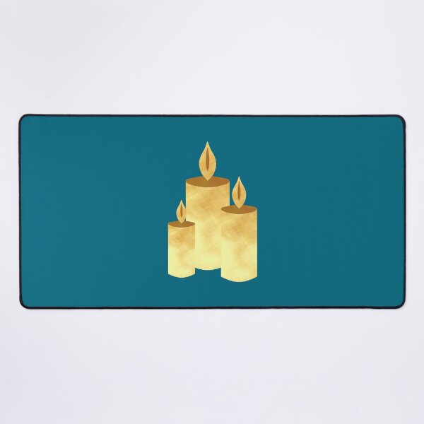 Item preview, Golden Candles on blue - Calm, Sensory-Friendly designed and sold by CreaTwinkles.