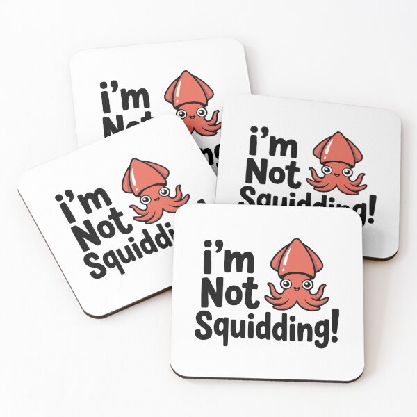 Item preview, I'm Not Squidding! Cute Squid Pun designed and sold by PMCreative.