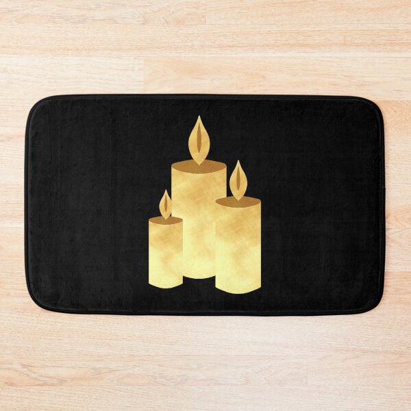Item preview, Golden Candles on black - Calm, Sensory-Friendly designed and sold by CreaTwinkles.