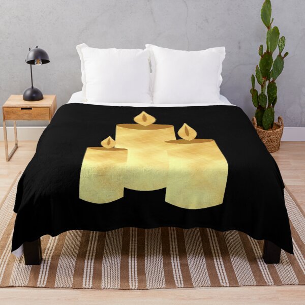 Item preview, Golden Candles on black - Calm, Sensory-Friendly designed and sold by CreaTwinkles.