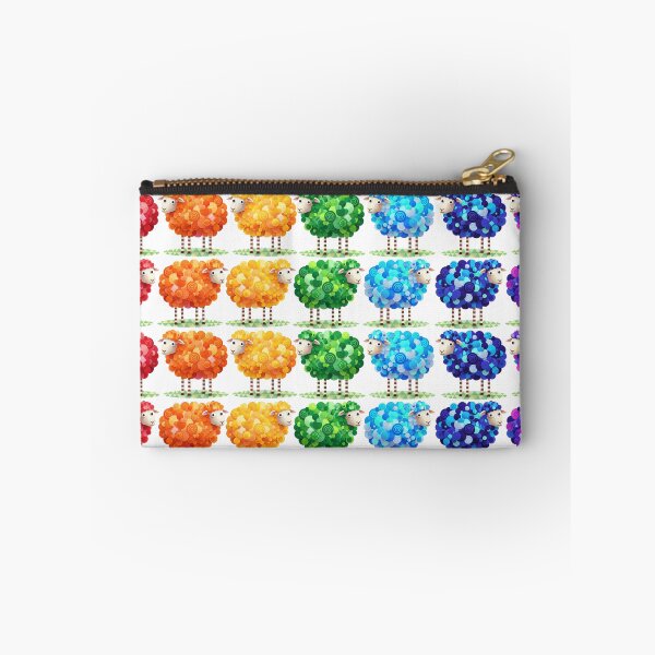 Item preview, Repeating Rainbow Sheep Colour Pattern Yorkshire Artist designed and sold by Created by Camilla.