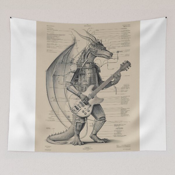 Item preview, DRAGON ELECTRIC GUITARIST . designed and sold by lautir.